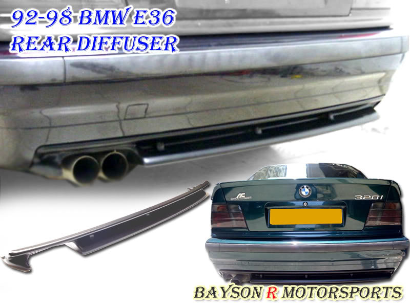 M3 Style Rear Lip Diffuser For 1991-1999 BMW 3-Series E36