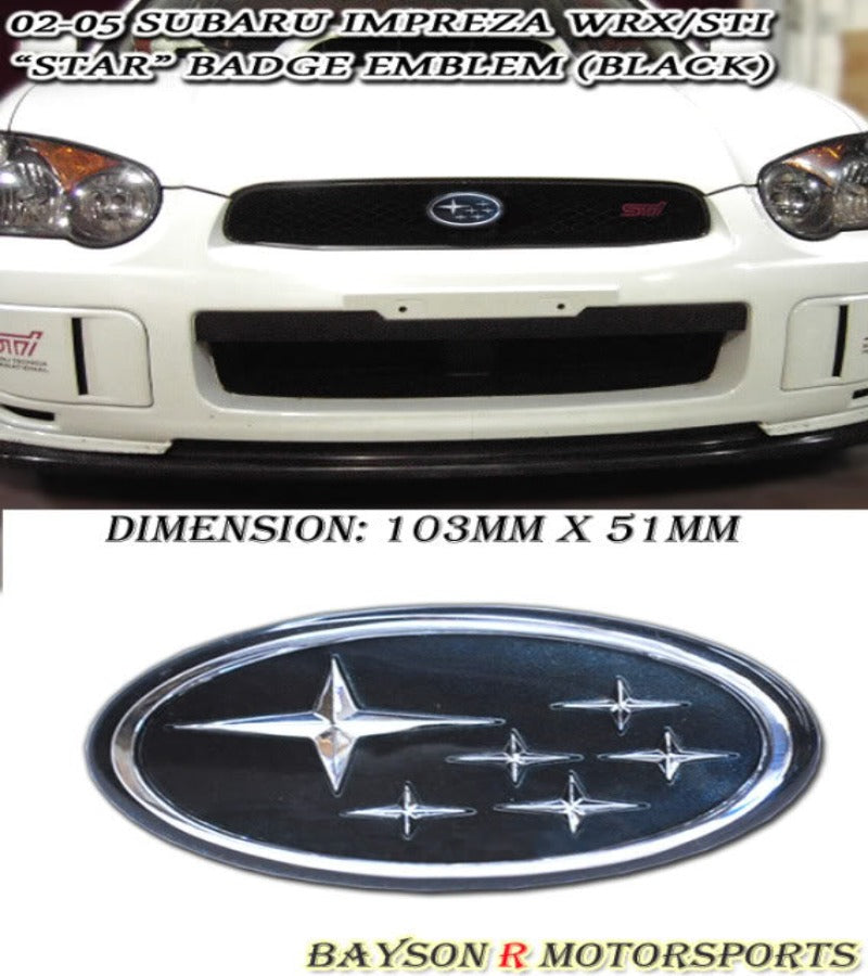Star Style Grille Emblem For 2002-2005 Subaru Impreza WRX STi