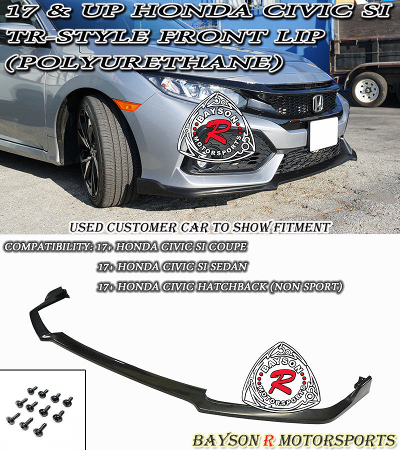 2018 honda civic si shop front lip