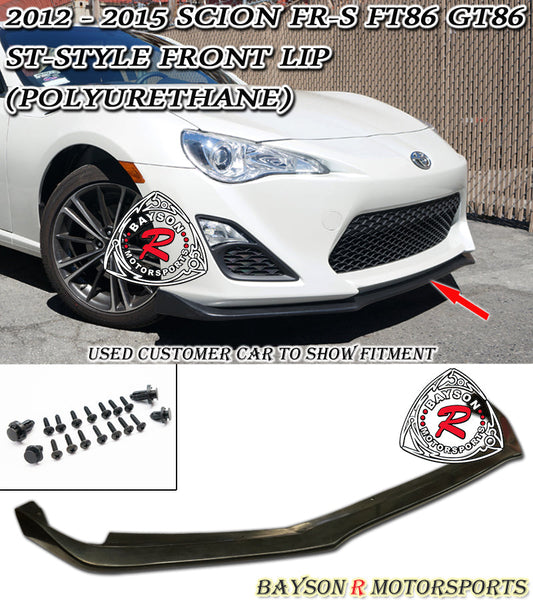 ST Style Front Lip For 2012-2016 Scion FR-S - Bayson R Motorsports