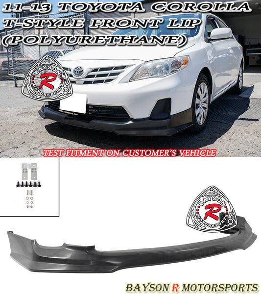 T Style Front Lip For 2011-2013 Toyota Corolla - Bayson R Motorsports