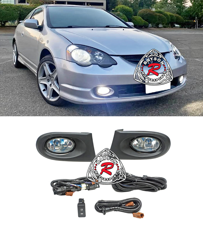 Par De Faros Delanteros Cromados Con Reflector ámbar Para Acura RSX DC5 Type S (2002-2004)