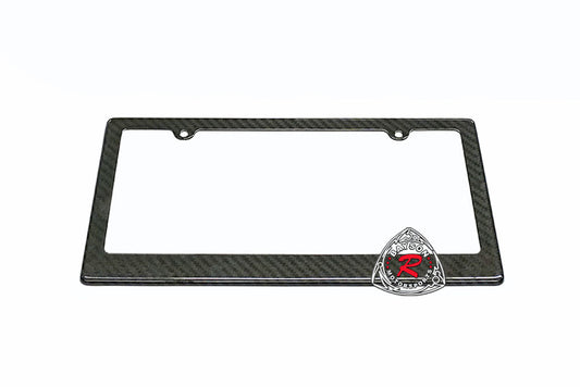 Real 100% Carbon Fiber License Plate Frame (Set of 2) Fit USA & Canada - Bayson R Motorsports