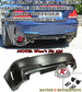 1M Style Rear Bumper For 2008-2013 BMW 1 Series E82 / E88 [Dual Outlets Quad Exhaust Tips] - Bayson R Motorsports