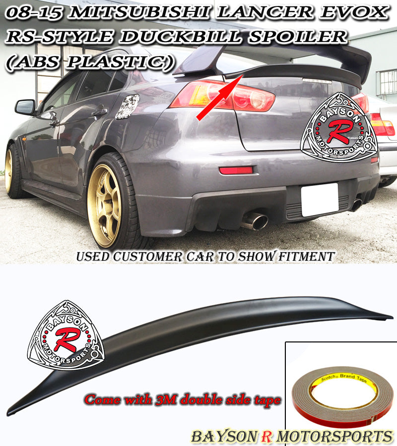 RS Style Spoiler For 2008-2015 Mitsubishi Evolution 10