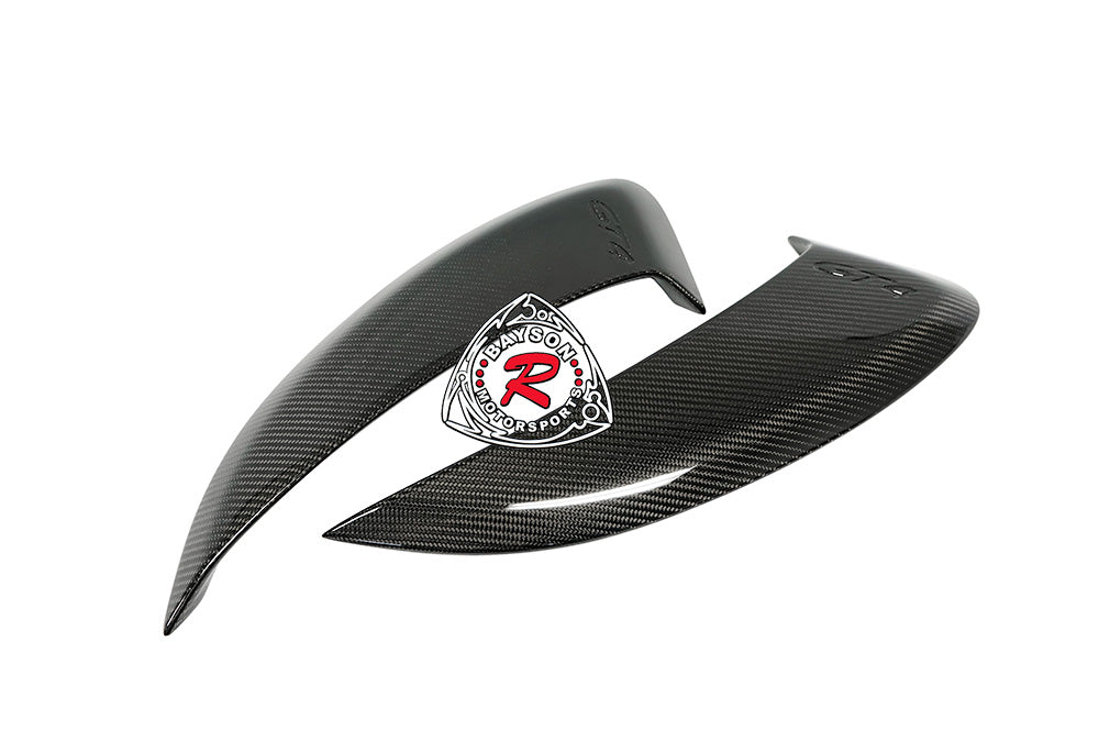 GT4 Style Side Scoop w/ Logo (Carbon Fiber) For 2013-2016 Porsche Cayman / Boxster (981) - Bayson R Motorsports