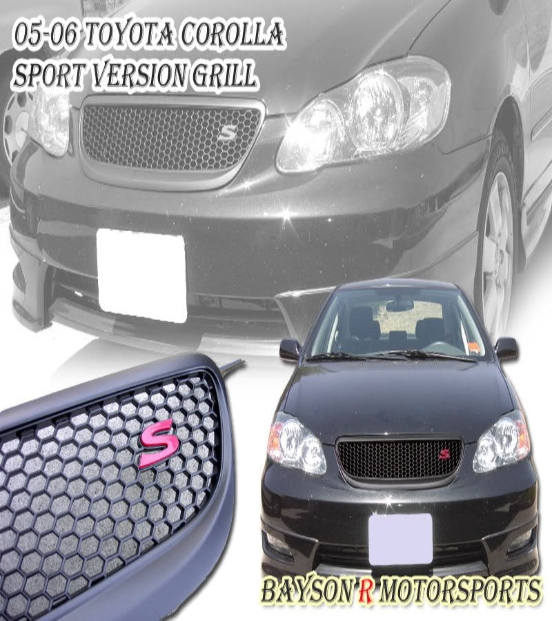 Sport Style Front Grille For 2005-2006 Toyota Corolla - Bayson R Motorsports