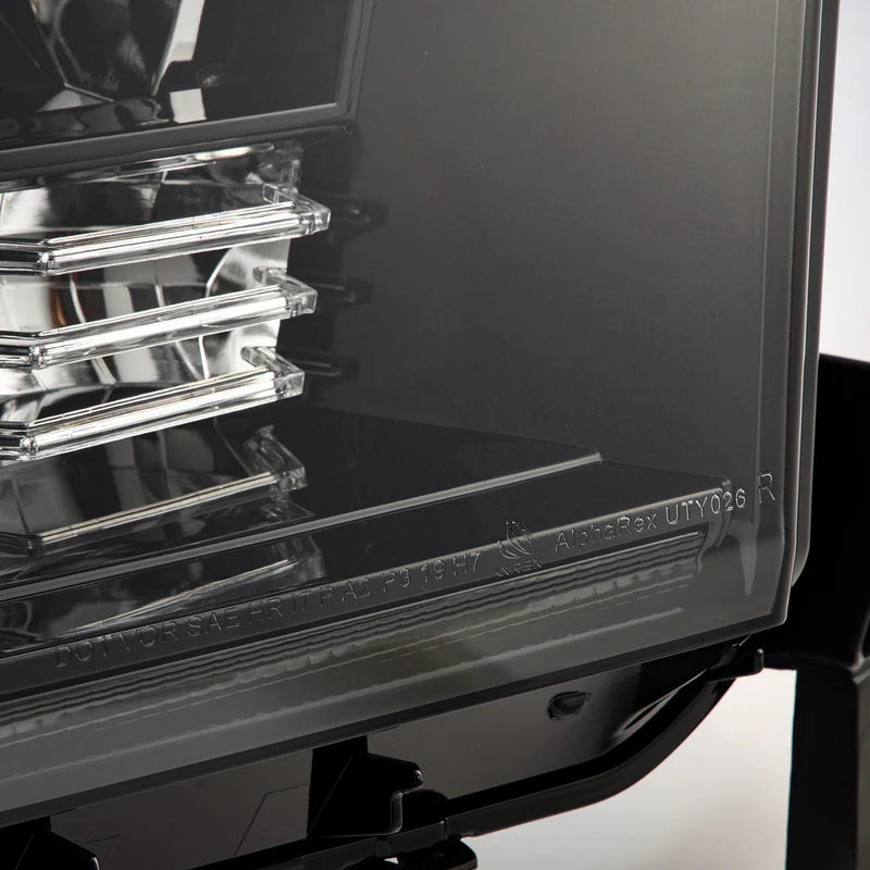 AlphaRex (LUXX-Series) 2007-2013 Toyota Tundra/2008-2017 Toyota Sequoia G2 LED Projector Headlights with Level Adjuster - Alpha-Black