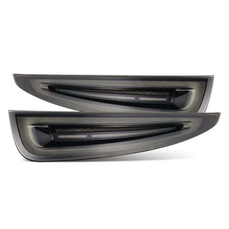 AlphaRex (NOVA-Series) 2012-2016 Porsche 911 (991.1) Prismatic LED Tail Lights - Black Smoke