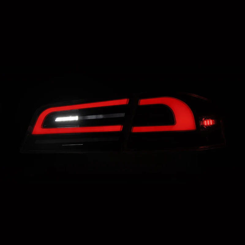 Model S Led Bar Rear AlphaRex (LUXX-Series) 2012-2021 Tesla Model-S LED Tail Lights - Black ...