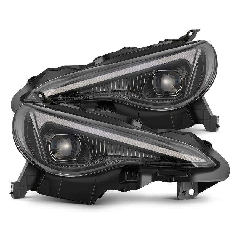 AlphaRex (LUXX-Series) 2013-2016 Scion FR-S / 2017-2020 Toyota 86 / 2013-2020 Subaru BRZ LED Projector Headlights - Alpha Black