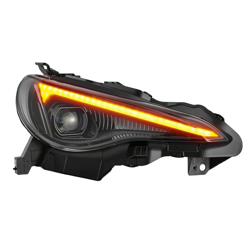AlphaRex (LUXX-Series) 2013-2016 Scion FR-S / 2017-2020 Toyota 86 / 2013-2020 Subaru BRZ LED Projector Headlights - Alpha Black