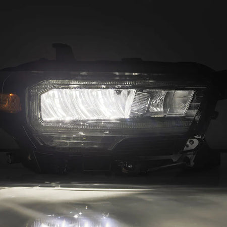 AlphaRex (LUXX-Series) 2016-2023 Toyota Tacoma LED Crystal Headlights - Alpha-Black