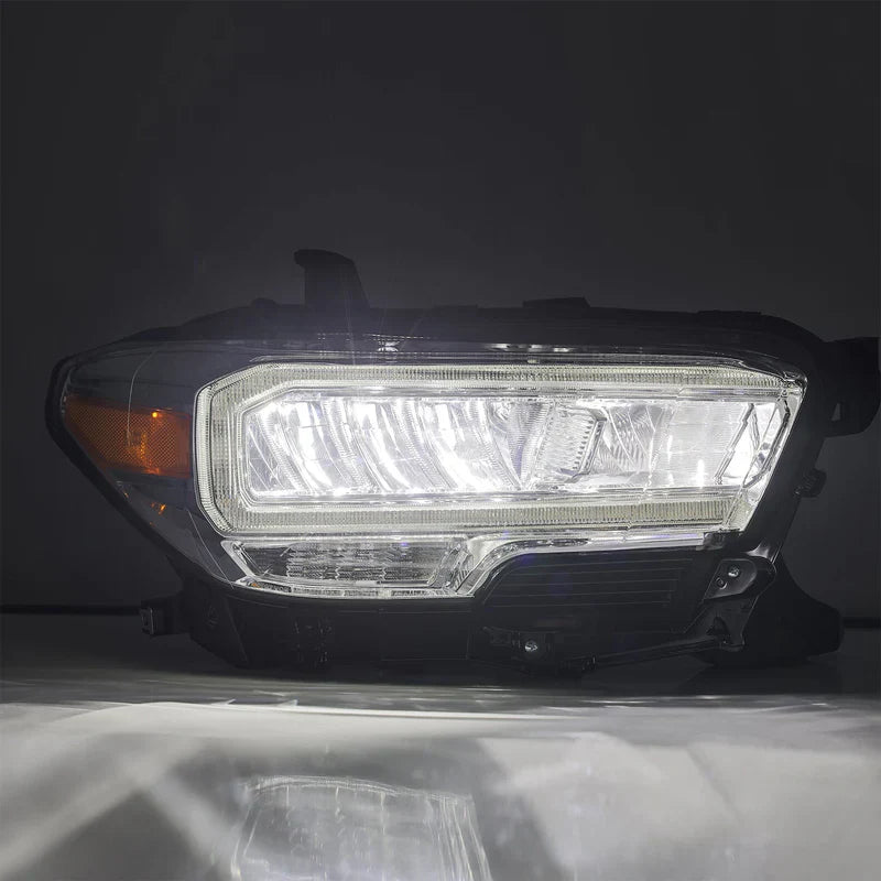 AlphaRex (LUXX-Series) 2016-2023 Toyota Tacoma LED Crystal Headlights - Chrome