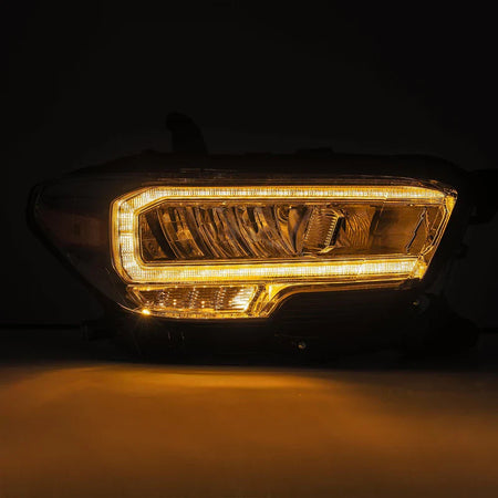 AlphaRex (LUXX-Series) 2016-2023 Toyota Tacoma LED Crystal Headlights - Chrome