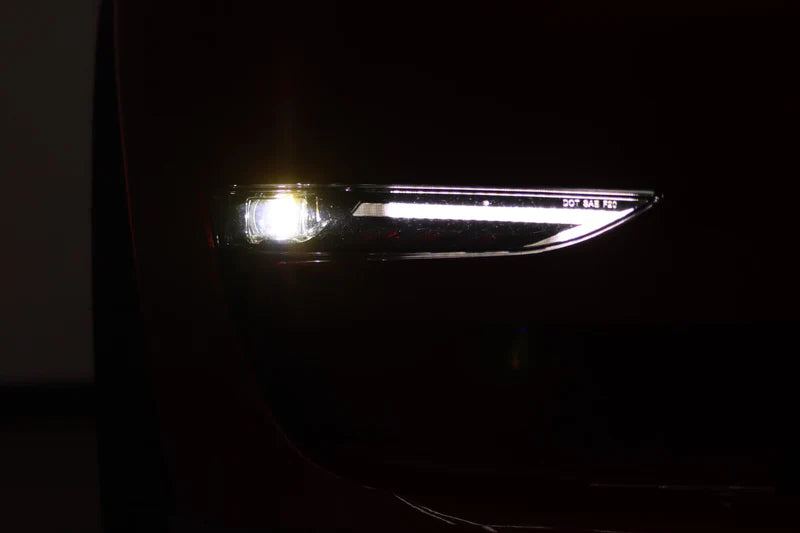 2017-2023 Tesla Model-3/2020-2024 Model-Y DoubleTap Dual Color LED Projector Fog Lights