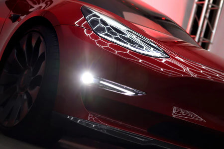 2017-2023 Tesla Model-3/2020-2024 Model-Y DoubleTap Dual Color LED Projector Fog Lights