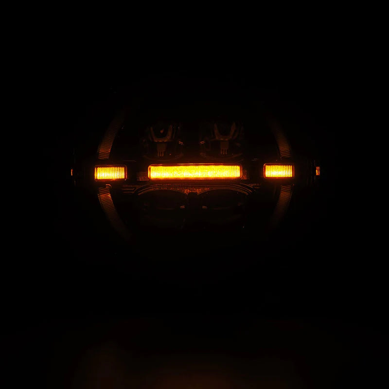 AlphaRex (NOVA-Series) 2018-2025 Jeep Wrangler JL/2019-2025 Gladiator JT LED Projector Headlights - Alpha-Black