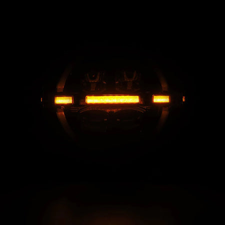 AlphaRex (NOVA-Series) 2018-2025 Jeep Wrangler JL/2019-2025 Gladiator JT LED Projector Headlights - Alpha-Black