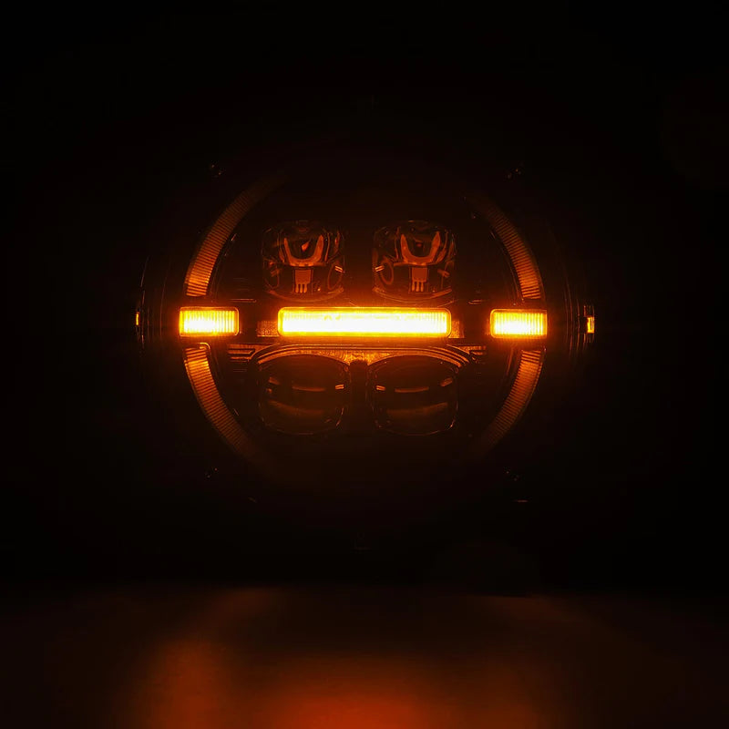 AlphaRex (NOVA-Series) 2018-2025 Jeep Wrangler JL/2019-2025 Gladiator JT LED Projector Headlights - Alpha-Black