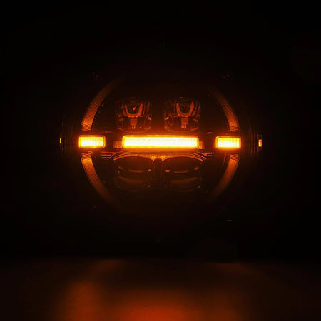 AlphaRex (NOVA-Series) 2018-2025 Jeep Wrangler JL/2019-2025 Gladiator JT LED Projector Headlights - Alpha-Black