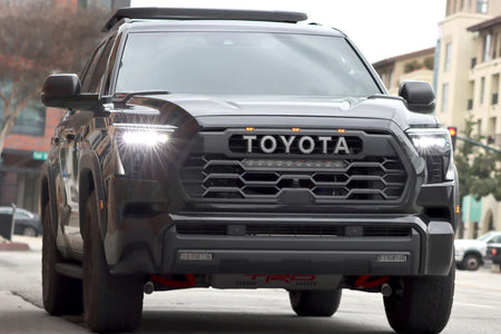 AlphaRex (NOVA-Series) 2022-2025 Toyota Tundra/Sequoia LED Projector Headlights - Alpha-Black/White DRL (Converter Required)