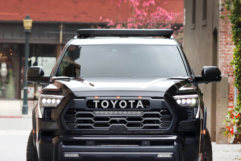 AlphaRex (NOVA-Series) 2022-2025 Toyota Tundra/Sequoia LED Projector Headlights - Alpha-Black/White DRL (Converter Required)