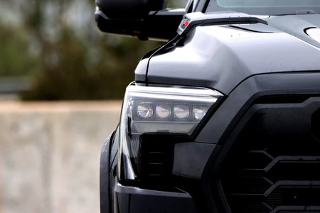 AlphaRex (NOVA-Series) 2022-2025 Toyota Tundra/Sequoia LED Projector Headlights - Alpha-Black/White DRL (Converter Required)