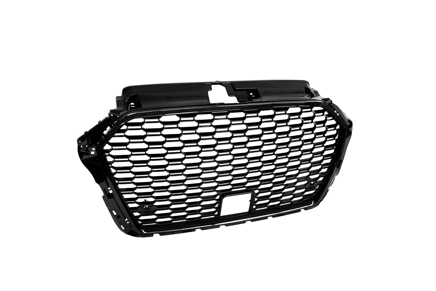 RS3 Style Front Grille (Black) For 2017-2020 Audi A3 S3 (8V) - Bayson R Motorsports