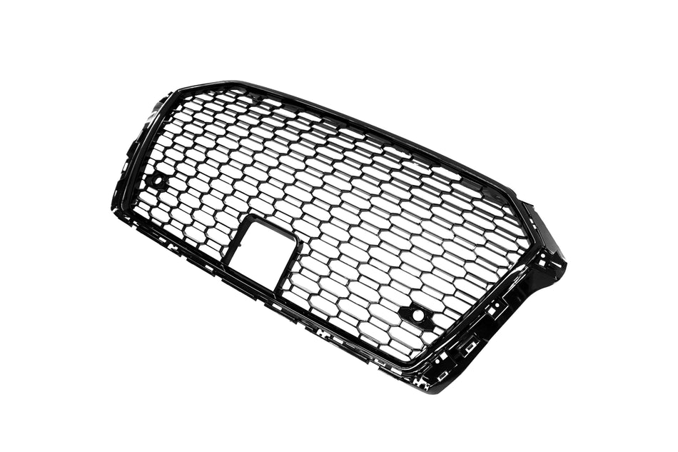 RS3 Style Front Grille (Black) For 2017-2020 Audi A3/S3 (8V)