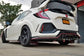 Rally Armor 17-21 Honda Civic Type R Red UR Mud Flap w/ White Logo - Bayson R Motorsports