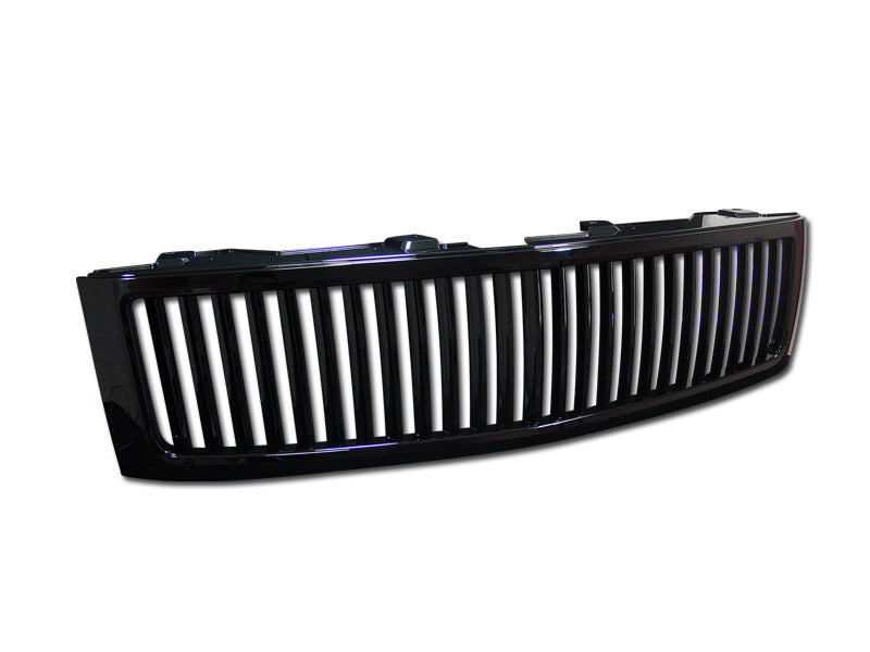 Armordillo 2007-2013 Chevy Silverado 1500 Vertical Grille Gloss Black - Bayson R Motorsports