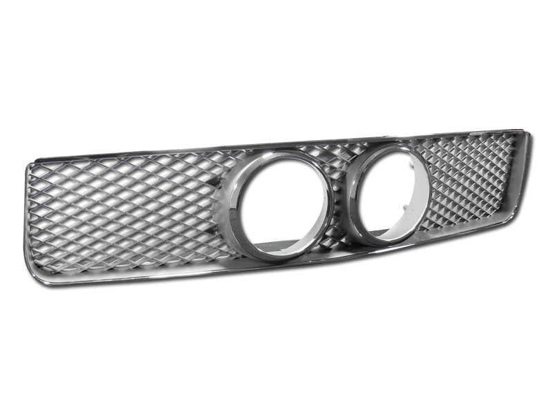 Armordillo 2005-2009 Ford Mustang GT Model Excl. Base OE - GT Style Grille Chrome Trim, Silver Mesh - Bayson R Motorsports