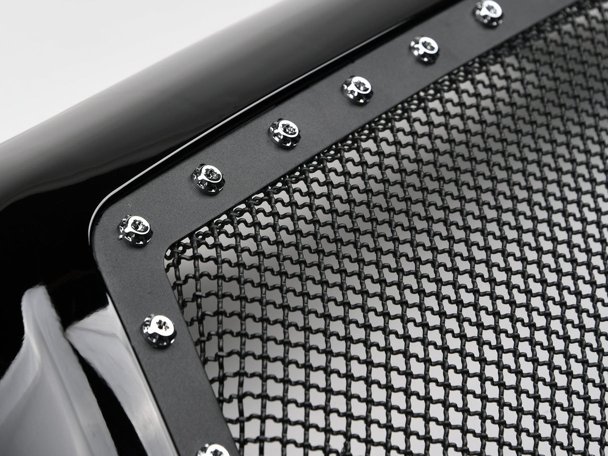 Armordillo 2005-2011 Toyota Tacoma Studded Mesh Grille - Gloss Black - Bayson R Motorsports