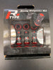 Wheel Nut 2 Tone Black/Red 12x 1.50mm (20/PK) - Bayson R Motorsports