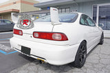 MU V2 Style Trunk Spoiler (Fiberglass) w/ Emblems For 1994-2001 Acura Integra DC2 3 Door