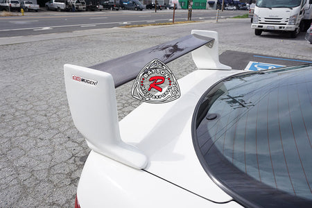 MU V2 Style Trunk Spoiler (Carbon Fiber) w/ Emblems For 1994-2001 Acura Integra DC2 3 Door - Bayson R Motorsports