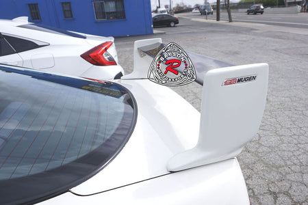 MU V2 Style Trunk Spoiler (Carbon Fiber) w/ Emblems For 1994-2001 Acura Integra DC2 3 Door - Bayson R Motorsports
