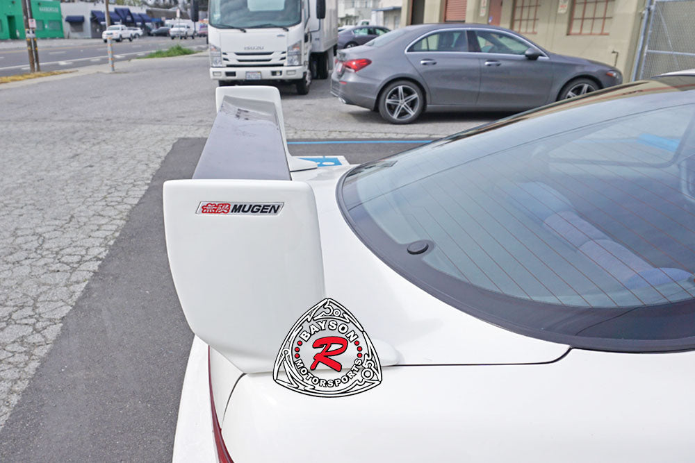 MU V2 Style Trunk Spoiler (Carbon Fiber) w/ Emblems For 1994-2001 Acura Integra DC2 3 Door - Bayson R Motorsports