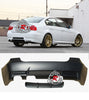 M3 Style Rear Bumper For 2006-2011 BMW 3 Series E90 4 Dr [Single Outlet, Dual Tips] - Bayson R Motorsports