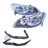 Depo Head Lights w/ Brackets For 2006-2011 Honda Civic 4Dr (JDM Spec) - Bayson R Motorsports