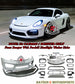 GT4 Style Front Bumper w/DRL (with Headlight Washer Holes) For 2013-2016 Porsche 981 Cayman Boxster - Bayson R Motorsports