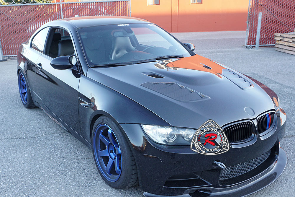 VR Style Hood (Carbon Fiber) For 2008-2013 BMW M3 ONLY E92 - Bayson R Motorsports