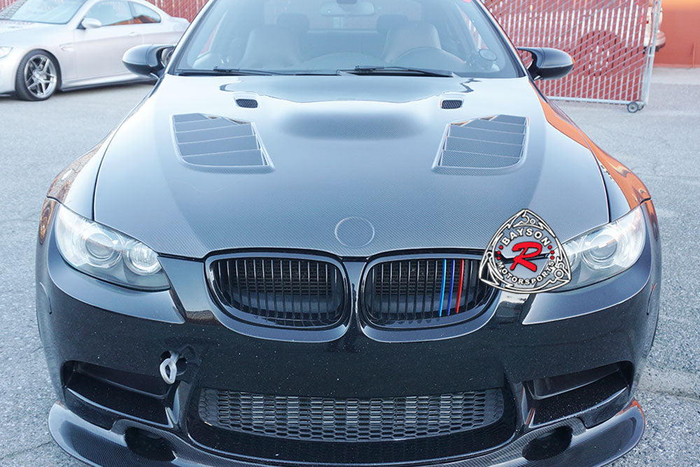 VR Style Hood (Carbon Fiber) For 2008-2013 BMW M3 ONLY E92 - Bayson R Motorsports