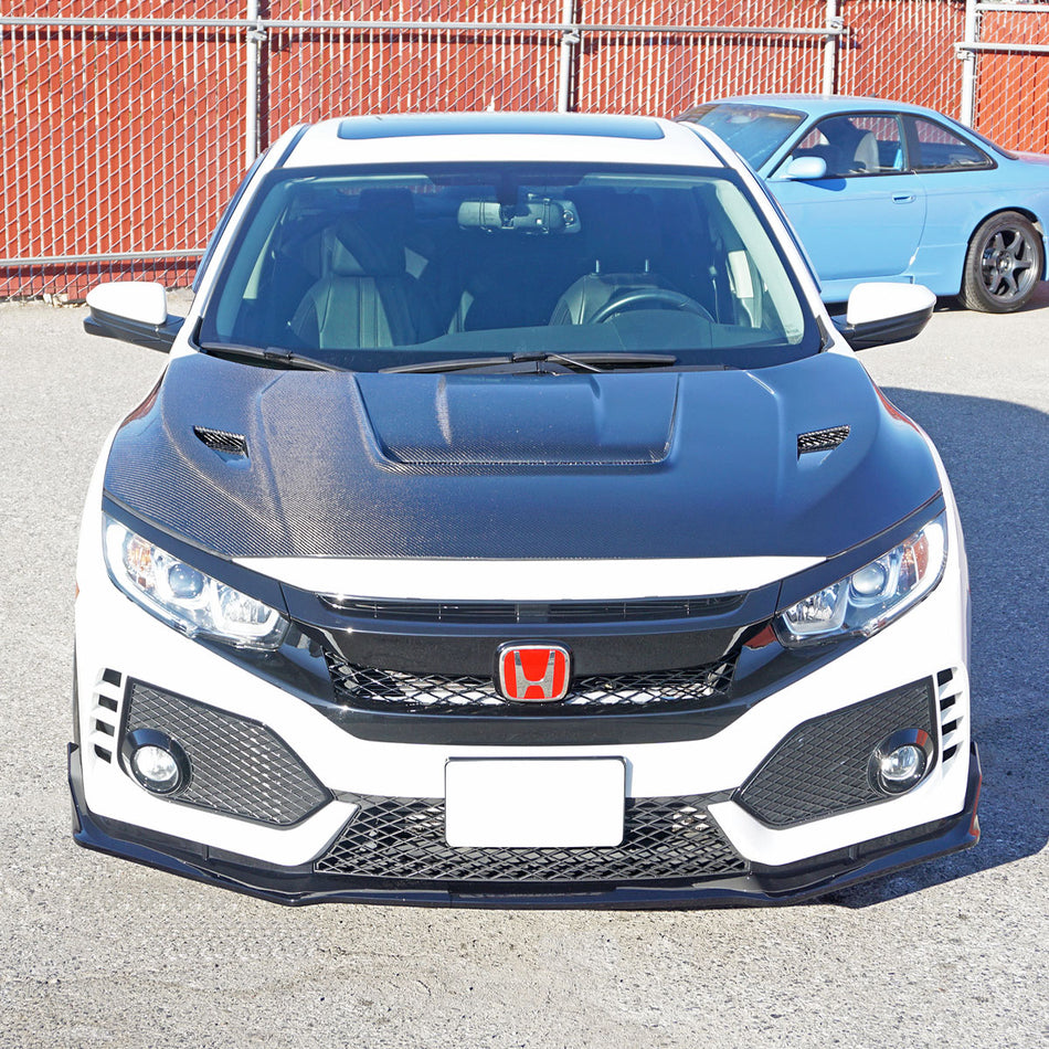 VR Style (Carbon Fiber) Hood For 2016-2021 Honda Civic (Wont fit Type R FK8)