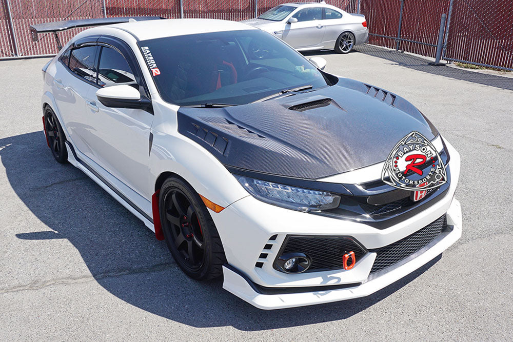 Honda Civic Type-R FK8 (2017-2021) Carbon Fiber Hood MU Style – Bayson ...