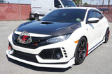 MU Style Hood (Carbon Fiber) For 2017-2021 Honda Civic Type R - Bayson R Motorsports