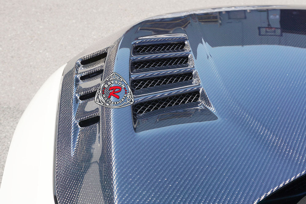 Honda Civic Type-R FK8 (2017-2021) Carbon Fiber Hood MU Style – Bayson ...