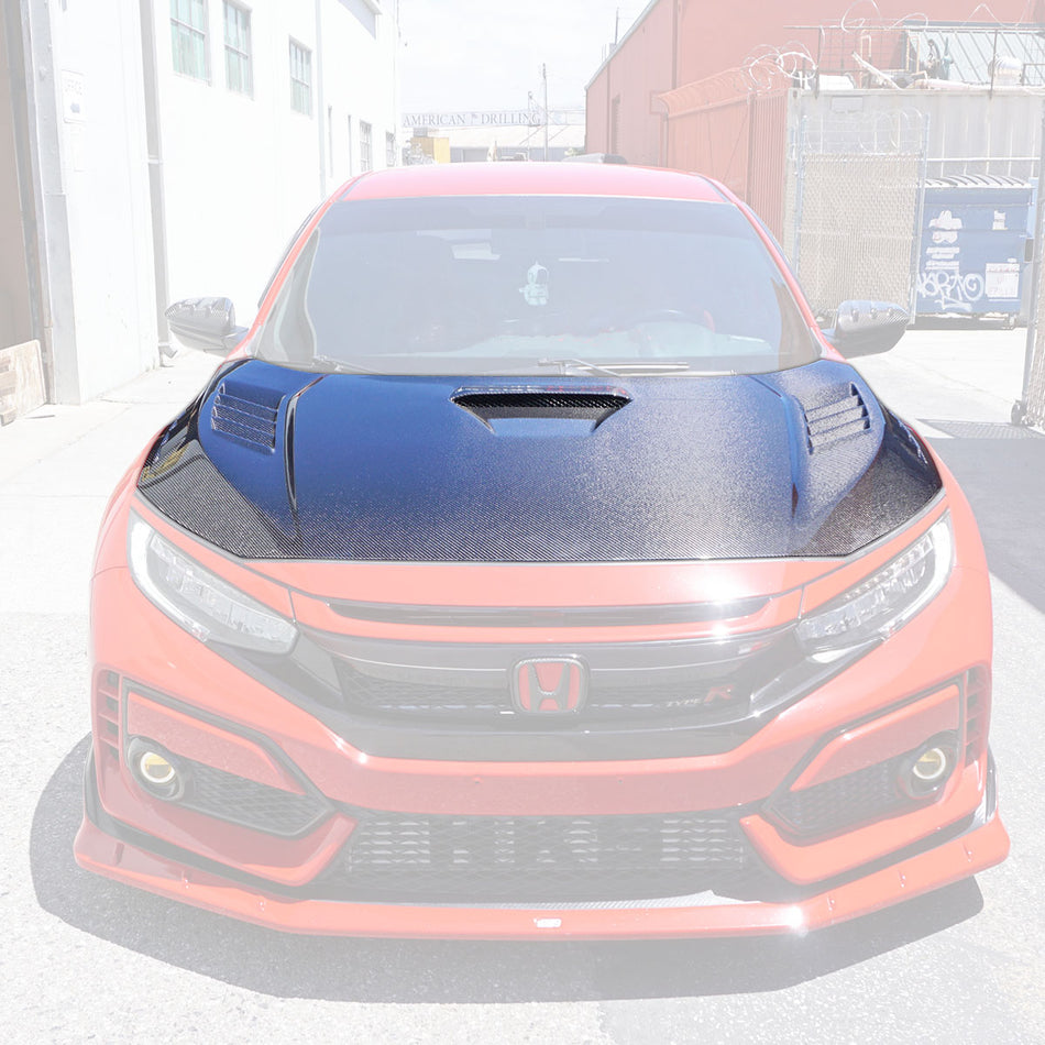 MU Style (Carbon Fiber) Hood For 2017-2021 Honda Civic Type R (FK8)