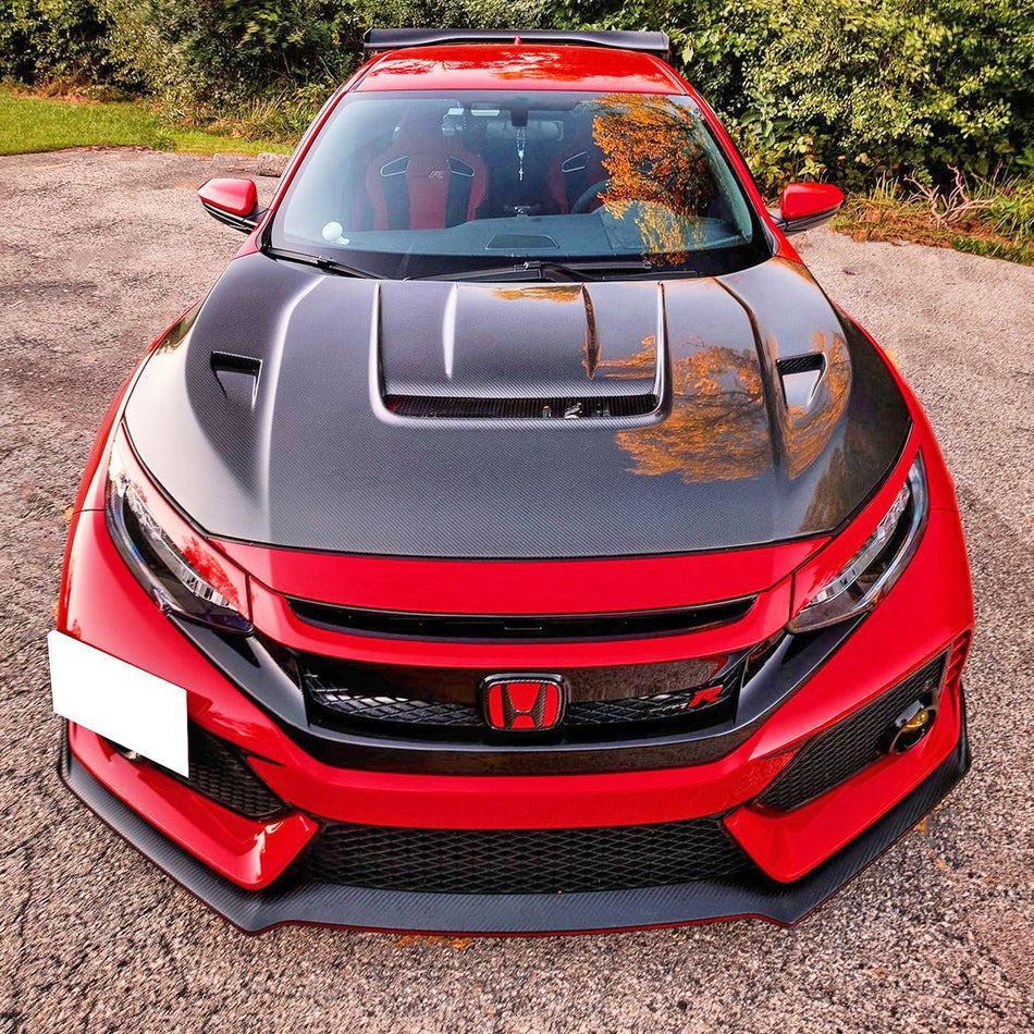 VR Style (Carbon Fiber) Hood For 2017-2021 Honda Civic Type R (FK8)